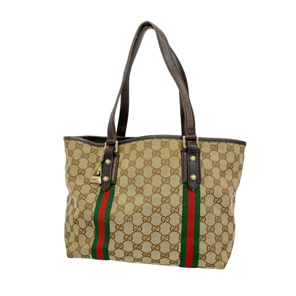 Gucci bag/tote bag GG canvas 137396 beige champagne women's